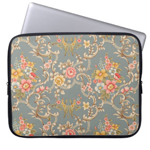 Beautiful Baroque Ornament style border design han Laptop Sleeve