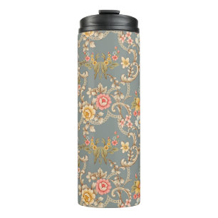 Beautiful Baroque Ornament style border design han Thermal Tumbler