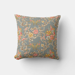 Beautiful Baroque Ornament style border design han Throw Pillow