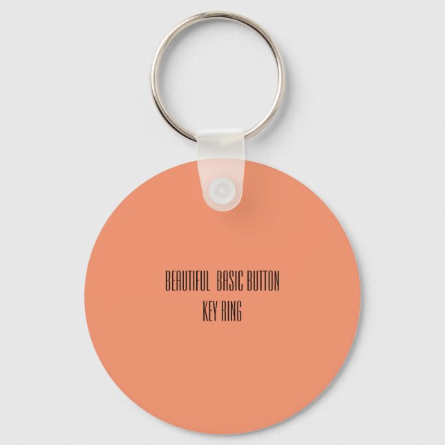 Beautiful basic button key ring (Front)