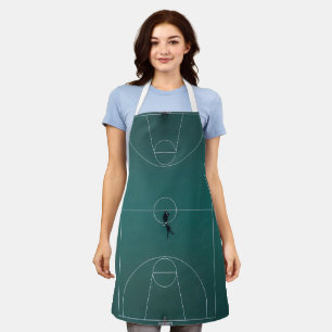 Beautiful Basketball Design Apron