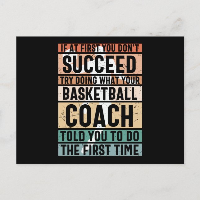 Beautiful Basketball Design Postcard (Front)