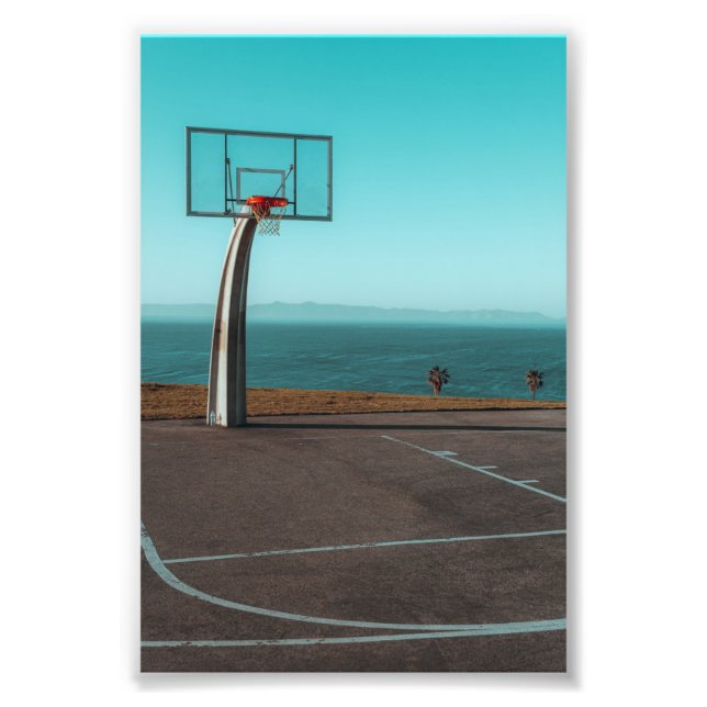 Beautiful Basketball Hoop Photo Print (Front)