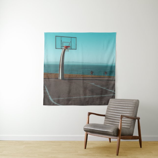 Beautiful Basketball Hoop Tapestry (In Situ)