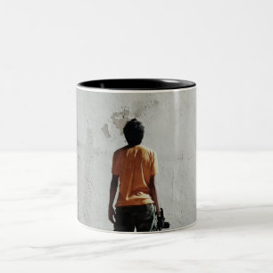 Beautiful Basketball Photography Two-Tone Coffee Mug
