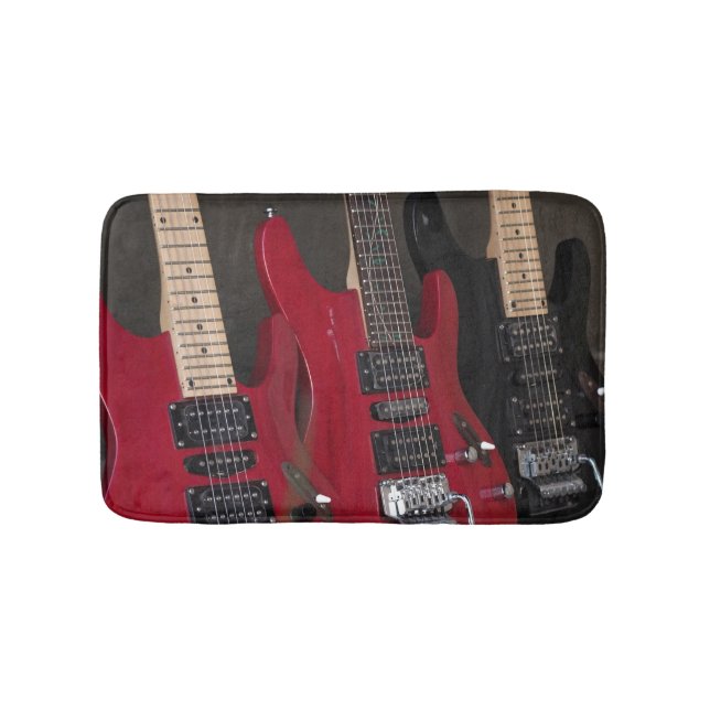Beautiful Bass Guitar Bath Mat (Front)