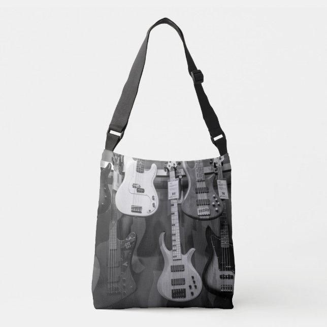 Beautiful Bass Guitar Crossbody Bag (Front)