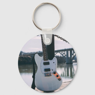 Beautiful Bass Guitar Keychain