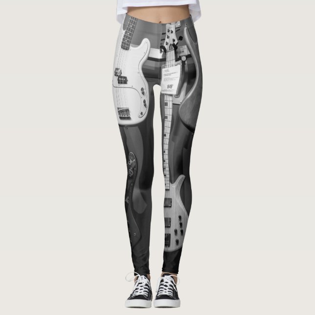 Beautiful Bass Guitar Leggings (Front)