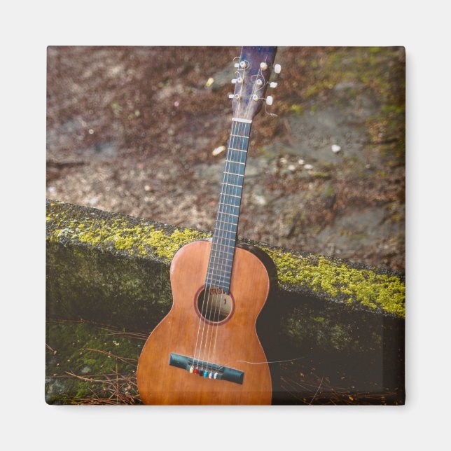 Beautiful Bass Guitar Magnet (Front)