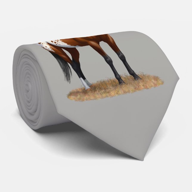 Beautiful Bay Appaloosa Horse Tie (Rolled)