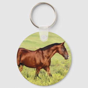 Beautiful Bay Horse Keychain