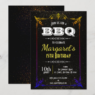 Beautiful BBQ Birthday Party Invite