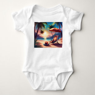 beautiful beach baby bodysuit