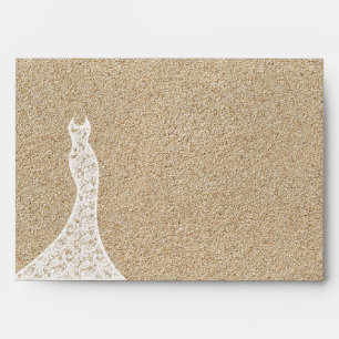 Beautiful Beach Bridal Shower Envelope