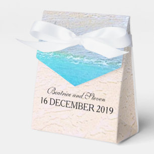 Beautiful Beach/Destination Wedding Personalized Favor Box