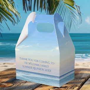 Beautiful Beach Event Custom Ocean Photography Favor Box