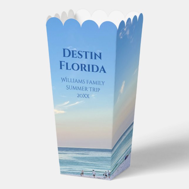 Beautiful Beach Event Custom Ocean Photography Favor Box (Front)