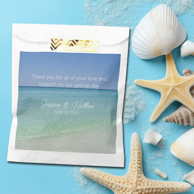  Beautiful Beach Horizon Personalized Wedding Favour Bag (Creator Uploaded)