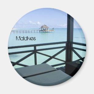 Beautiful beach in maldives magnet