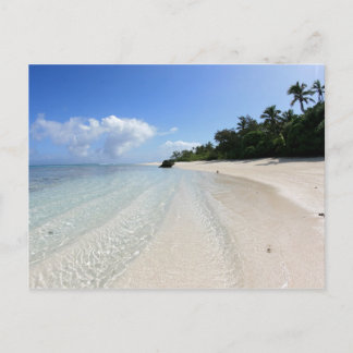 beautiful beach in Tonga Postcard