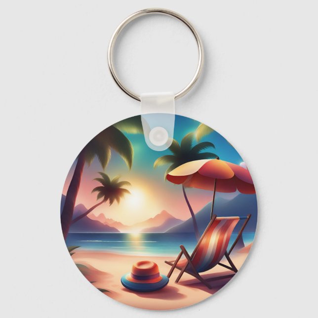 beautiful beach keychain (Front)