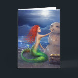 Beautiful Beach Mermaid Christmas Holiday Card<br><div class="desc">Looking for unique ideas and beautiful Christmas cards to send out this season to family and friends? If you are a mermaid lover (or want to send something special to the mermaid lovers in your life), you'll fall in love with these magical coastal beach holiday cards that can be personalized...</div>