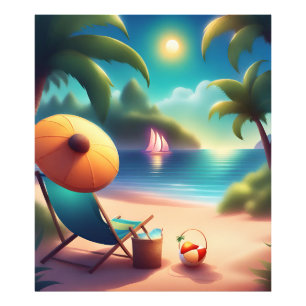 beautiful beach photo print