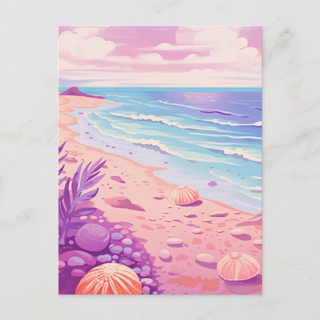 Beautiful Beach Postcard (Front)