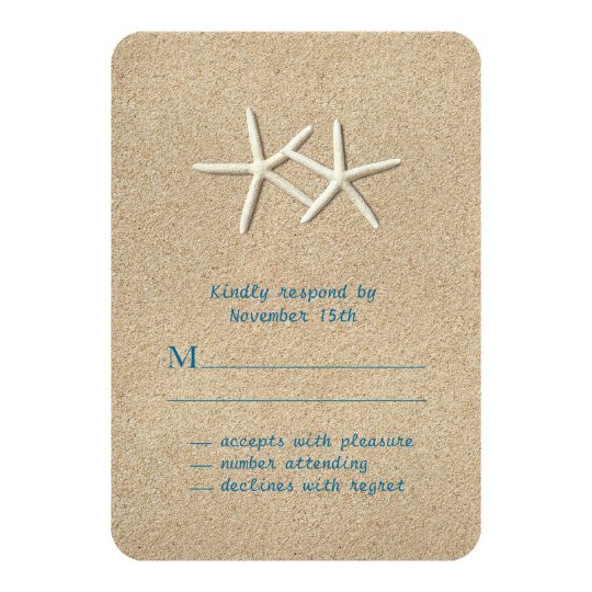 Beautiful Beach RSVP Card