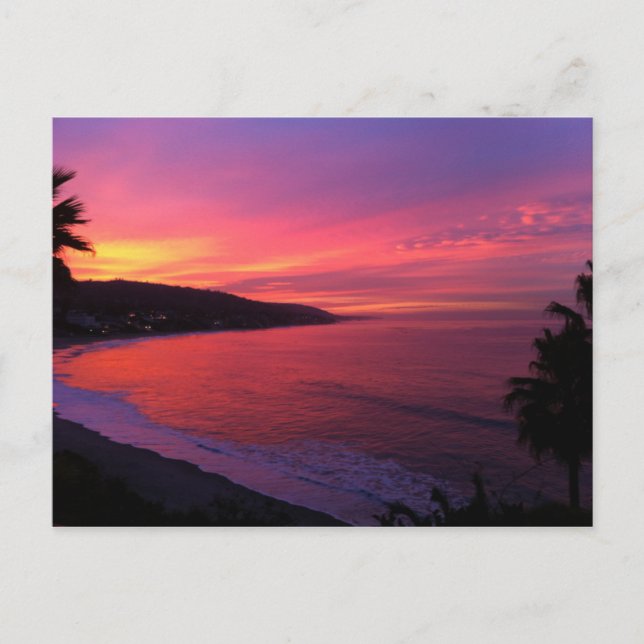 Beautiful Beach Sunrise Postcard (Front)