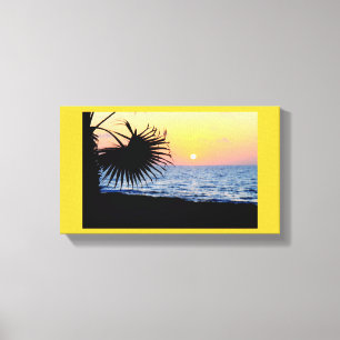 BEAUTIFUL BEACH SUNSET CANVAS PRINT