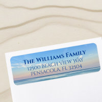 Beautiful Beach Sunset Photography Return Address