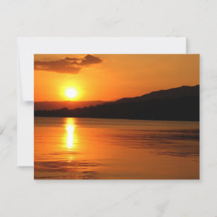 Beautiful Beach Sunset Postcard