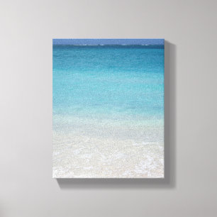 Beautiful Beach   Turks and Caicos Photo Canvas Print