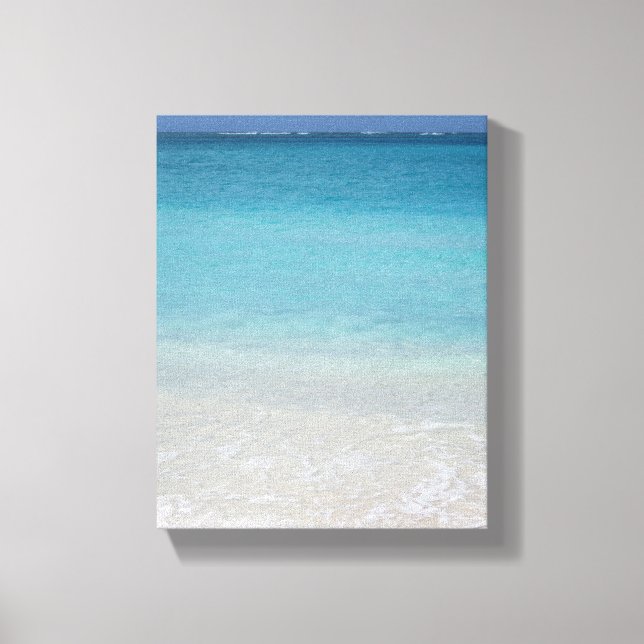 Beautiful Beach | Turks and Caicos Photo Canvas Print (Front)