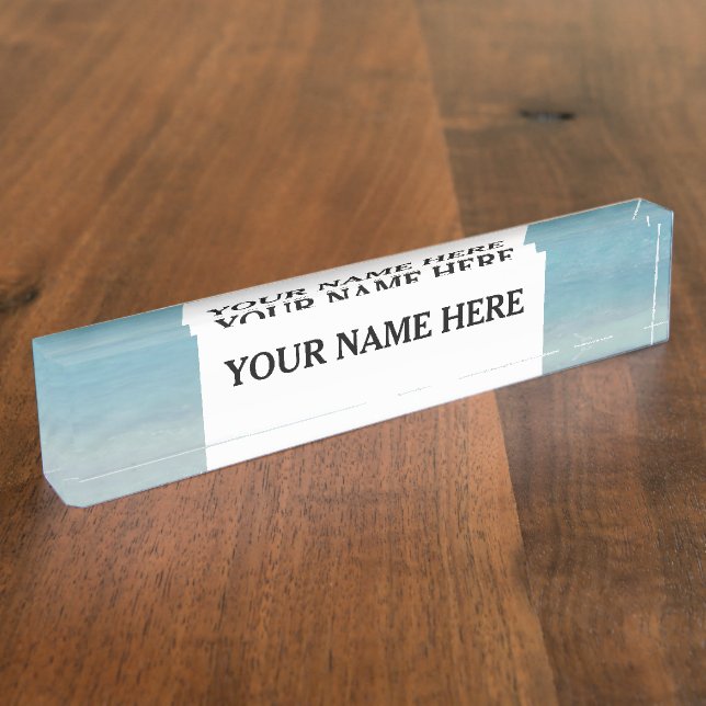 Beautiful Beach | Turks and Caicos Photo Nameplate (Side)