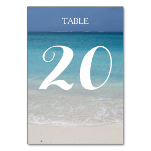 Beautiful Beach   Turks and Caicos Photo Table Number
