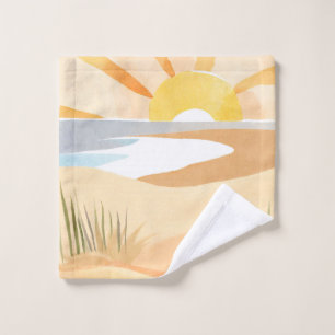 beautiful beach wash cloth