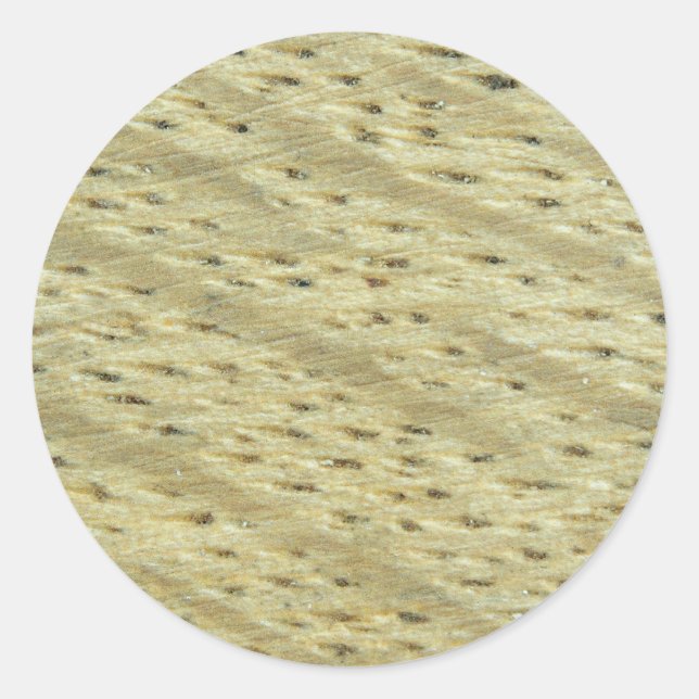 Beautiful Beech wood Classic Round Sticker (Front)