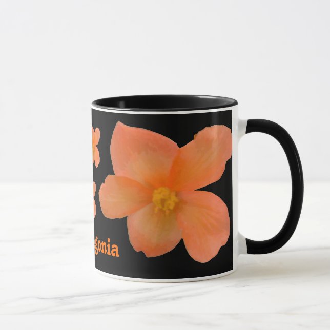 Beautiful Begonia Customizable Mug (Right)