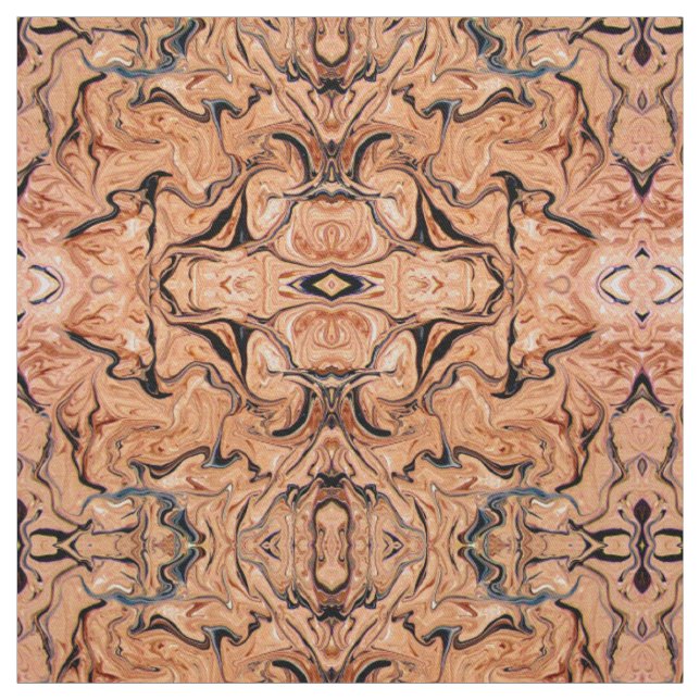 Beautiful Beige Black Marble Art  Fabric (Swatch)