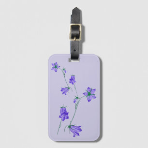 Beautiful bellflowers luggage tag