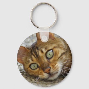 Beautiful Bengal Cat Keychain