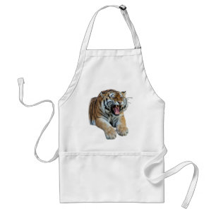 Beautiful Bengal Tiger Face & Teeth Photo Standard Apron