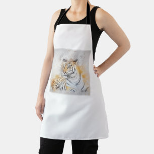 Beautiful Bengal Tiger Painting Apron