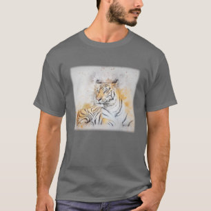 Beautiful Bengal Tiger Painting T-Shirt