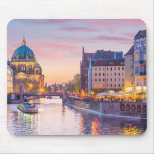 Beautiful Berlin Skyline at Sunset Mouse Pad