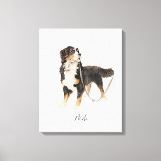Beautiful Bernese Mountain Dog named Milo Canvas Print