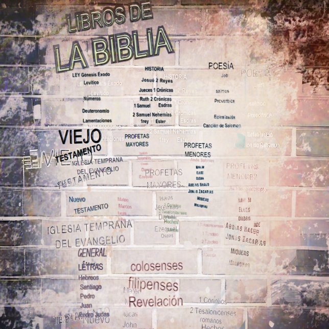 Beautiful Bible Books in a brick wall Poster  (Creator Uploaded)